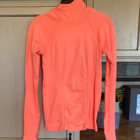 Athleta Tops - Athleta Coral Long Sleeve Running Top with Hood-  LIKE NEW!!!